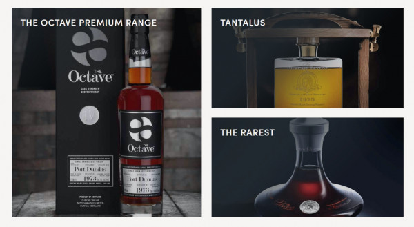 Screenshot showing examples of Duncan Taylor's impressive product photography