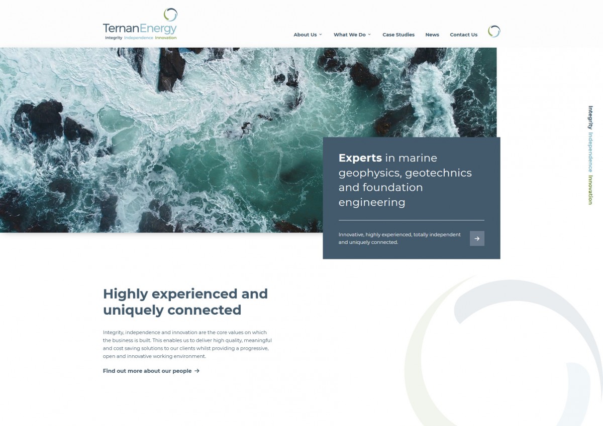 ternan website screenshot